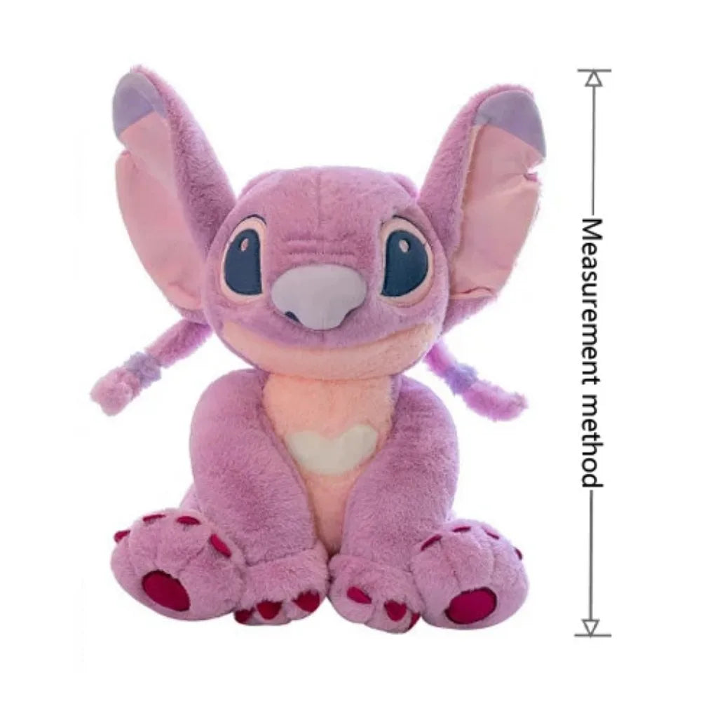 Anime Disney Kawaii Stitch Angel Stuffed Plush Toy Doll Cartoon Figure Soft Animals Pillow Room Decor Peluche Kids Birthday Gift SS69
