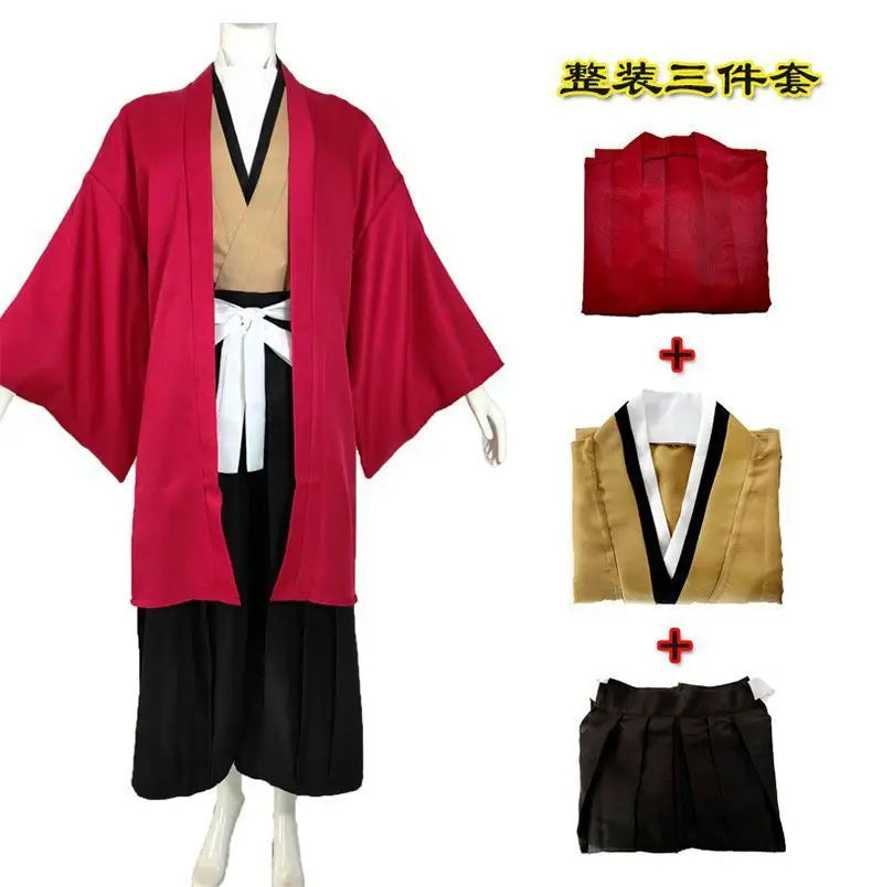 Anime Tsugikuni Yoriichi Cosplay Costume Wig Halloween Party Kimono