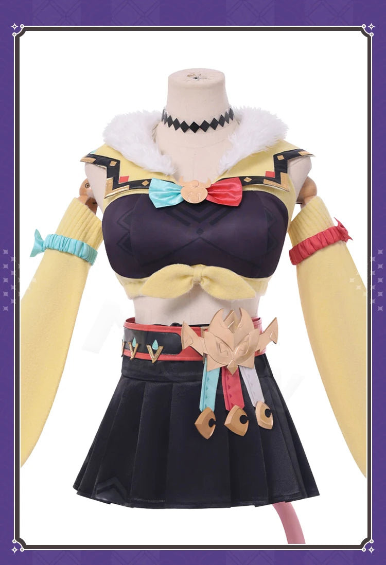 Game Genshin Varesa Cosplay Costume  Impact【XS-3XL】Miaow Costume High Quality Anime Cosplay Costume