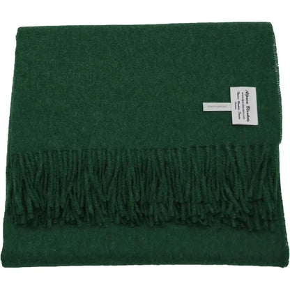 Luxury Alpaca Wool Solid Color Throw Blanket Handcrafted for Cozy Comfort and Warmth SS69