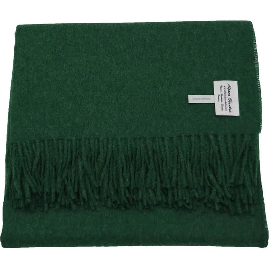 Luxury Alpaca Wool Solid Color Throw Blanket Handcrafted for Cozy Comfort and Warmth SS69