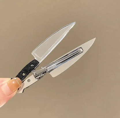 New Creative Weird Knife Hair Clips For Women Funny Hairpins Girls Hairclip Punk Barrette Hairpins Headwear Hair y2k Accessories SS69