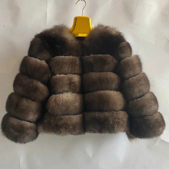 Winter Women's Cold Coat Top Fox Jackets For Women clothing Natural Real fox Fur Jacket Coats For Women Fur Jacket In Promotion