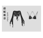 Blood Supply Original Punk Aesthetic dress hot girl Dragon Pattern Denim Sexy Slim Fit Dress Summer Halter Ruffles Short Dresses SS69