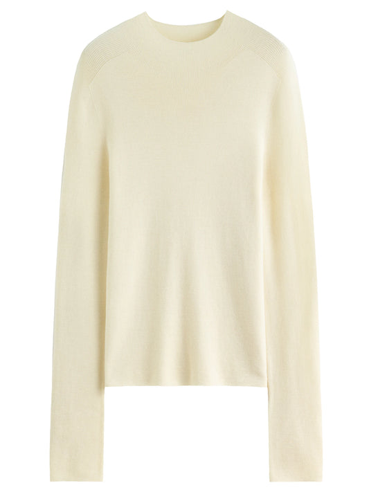 DUSHU Seamless Half-high Collar Pure Wool Pullovers Women Plus Size Autumn Winter Bottoming Sweater Solid Soft Breathable Tops