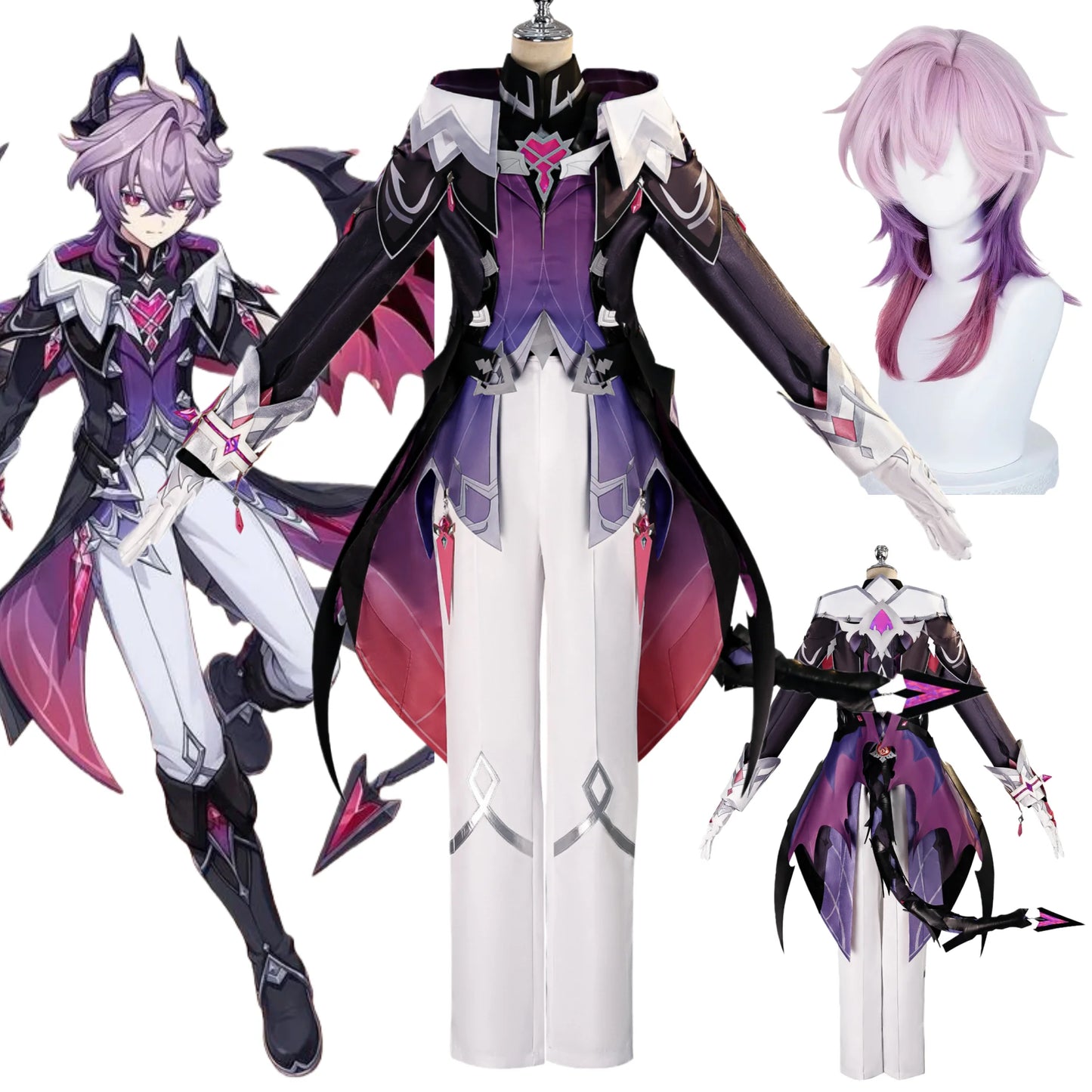 Durin Cosplay Costume Wig Game Genshin Impact Anime Mini Durin Christmas Halloween Party Clothing