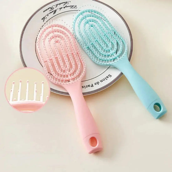 Tangled Hollow Out Massage Comb Detangling Hair Brush Wet Curly Brushes Girl Women Hairs Styling Tools Hair Care Accessories SS69