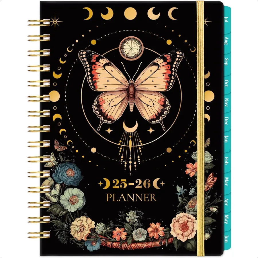 20252026 Academic  20252026 July 2025 June 2026 6.4" x 8.5" 20252026  Weekly and Monthly with Tabs Back Pocket + Thick Paper B SS69 26.69 United States