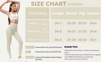 2 Pack Women's High Waisted Sexy Butt Lifting Seamless Solid Color Yoga Leggings Elastic And Breathable Fitness Sports Pants