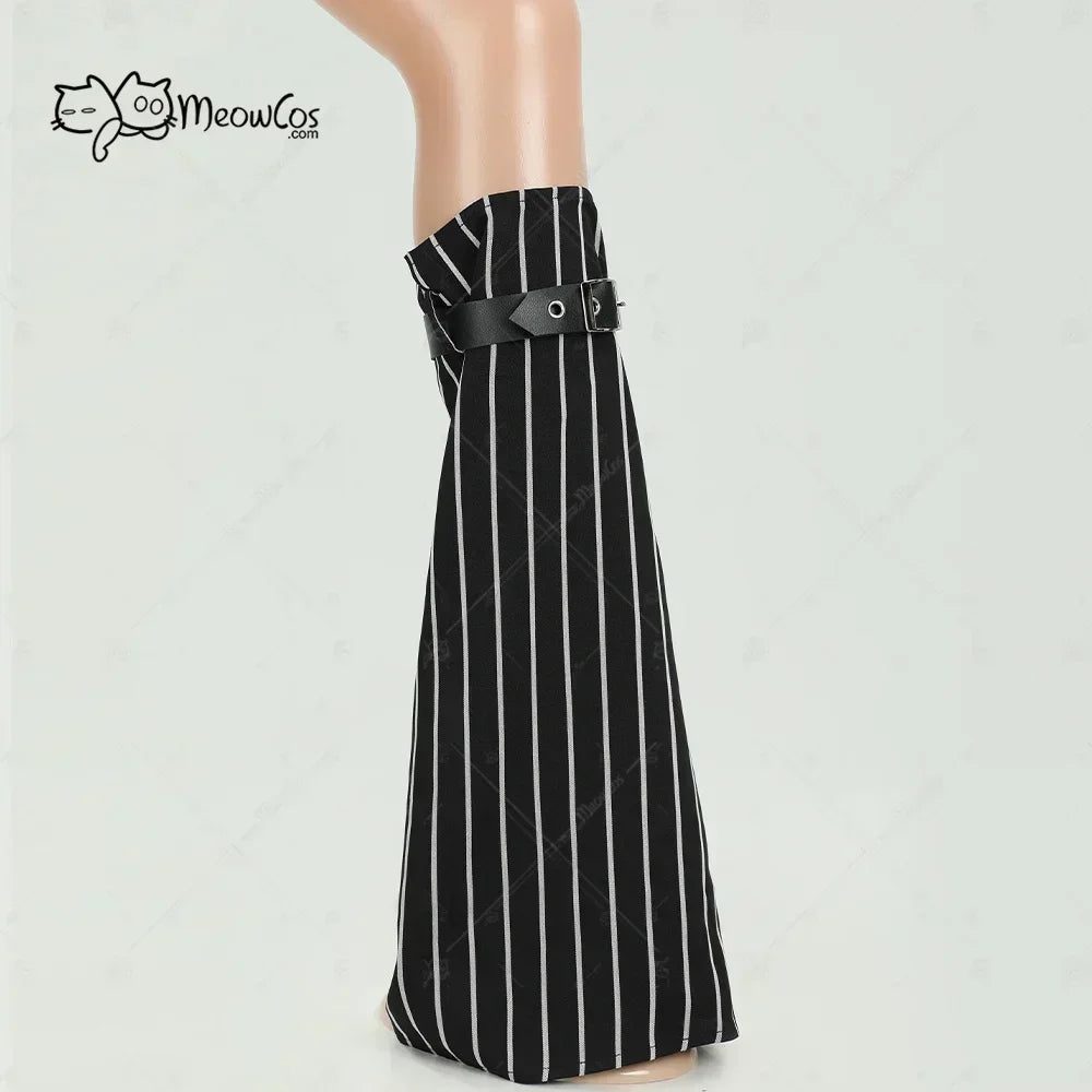 MEOWCOS Women's Jack Cosplay Costume Halloween Gothic  Long Sleeve Top with Skirt and Gloves
