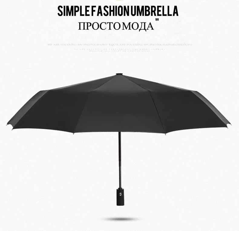 Umbrella Extra Large Ten Bone Large Double Umbrella Triple Large Folding Sunshade Umbrella Men's and Women's Business Umbrella T