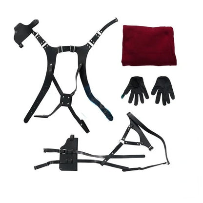 Female Ada Wong Cosplay Costume Clothing Resident 4 Remake Ada Red Women Dress Role Playing Halloween Game Set with Shoes