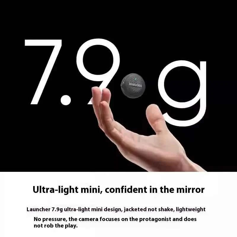 Insta360 X5 Mic Air Transmitter 48khz High-Quality Noise Reduction Compatibility Flow 2 Pro Custom  Recording Upport One-Click