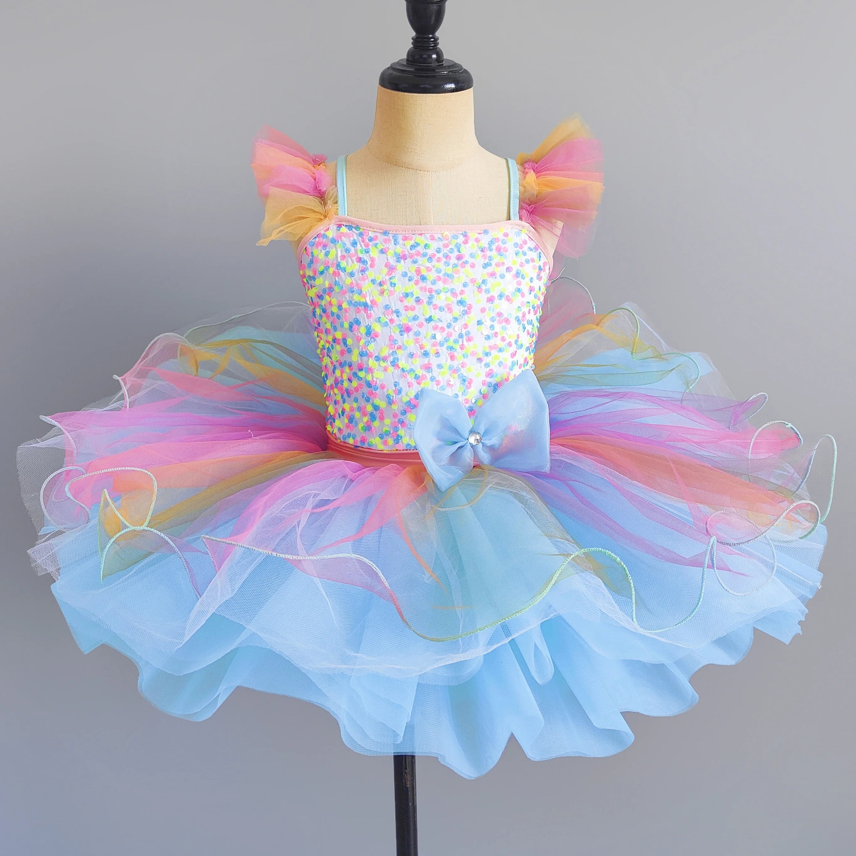 Girls Ballet Tutu Dress for Kids Princess Performance Fairy Costume