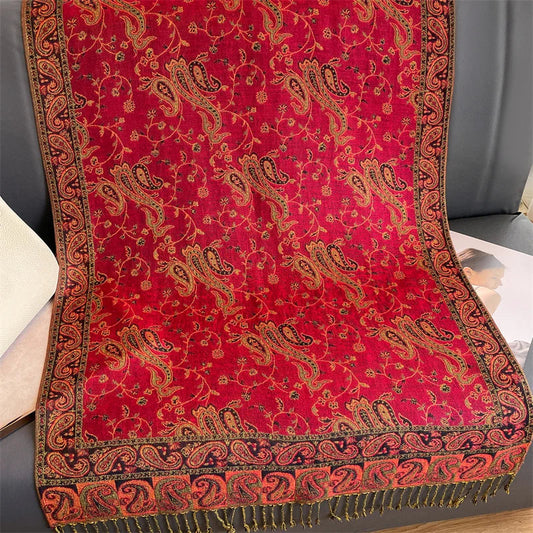 Luxury Brand Autumn Cashmere Pashmina Shawl Lady Wrap Warm Winter Scarves Design Print Female Foulard Cotton Stoles Scarf 2023 SS69