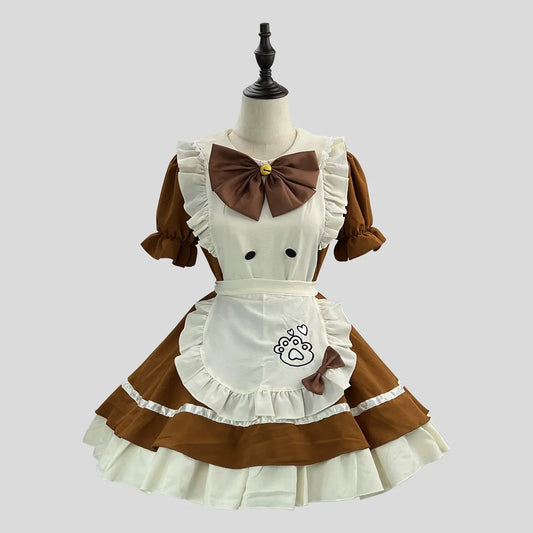 Cat Lolita Maid Dress Costumes Cosplay New Cute for Cat Girls Woman Waitress Maid Party Stage Costume size S-5XL Anime  DRESSES SS69 39.69 Brown / 5XL / CHINA|Maid