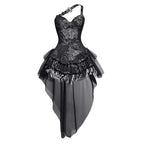 Blood Supply Original Punk Aesthetic dress hot girl Dragon Pattern Denim Sexy Slim Fit Dress Summer Halter Ruffles Short Dresses SS69