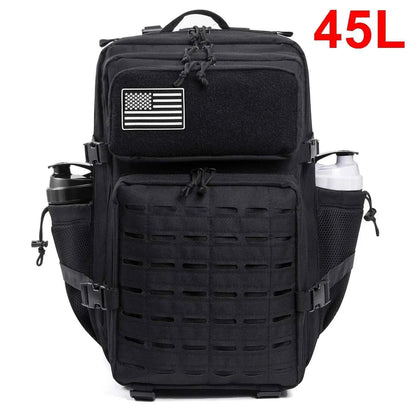25L/45L Men's and Women's Tactical Backpacks , Outdoor Activities, Small School Backpacks with Water Bottle Holder