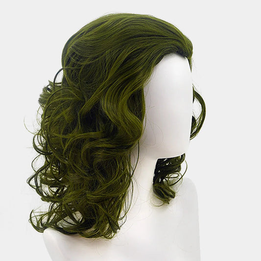 SS69 Joker Cosplay Wig, 35cm Curly Green High Temperature Fiber Hair