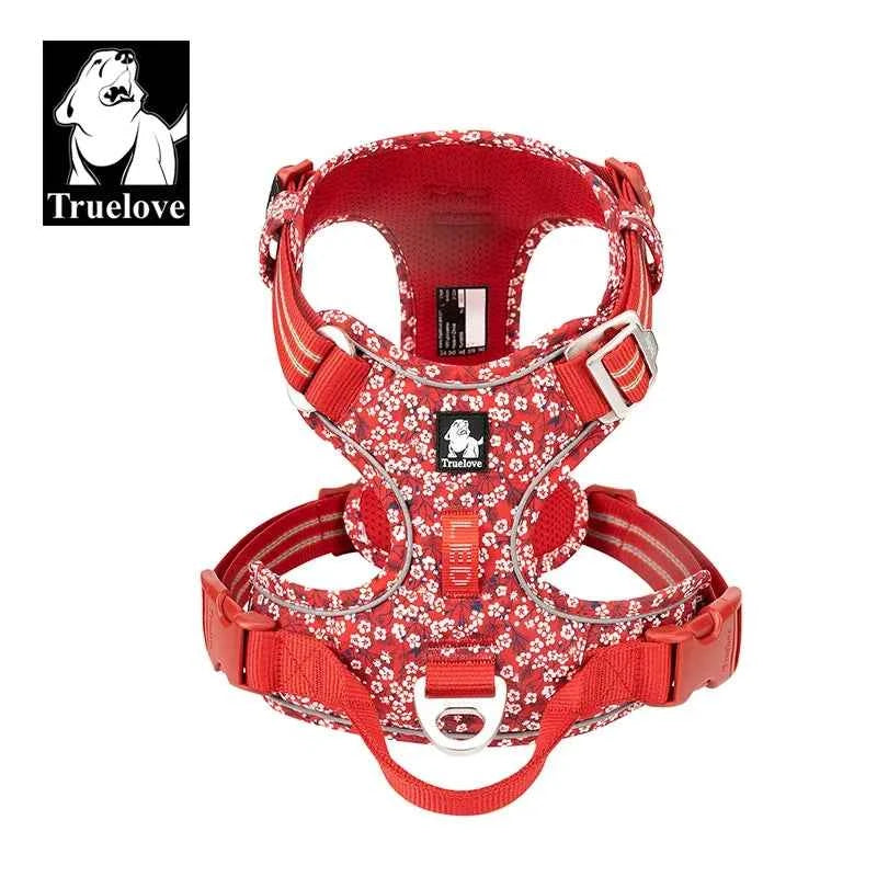 TRUE LOVE Pet Harness No Pull Nylon Reflective Dog Harness Adjustable Comfortable Control Step-in Brilliant Truelove TLH5654
