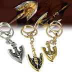 Metal Arrow Figure JoJo Bizarre Adventure Figurine Keychain Kujo Jotaro Pendant Chain Charms Key Ring Anime Jewelry Accessories