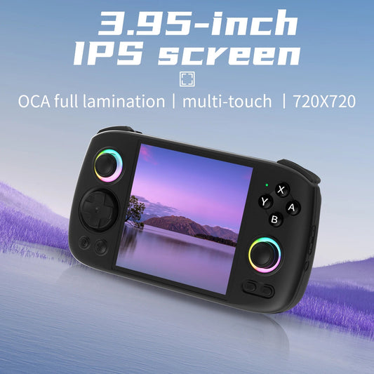 ANBERNIC RG Cube Handheld Game Console 3.95'' IPS Multi-touch Screen T820 Android 13 RGB Joystick 5200mAh Video Gaming Consoles SS69