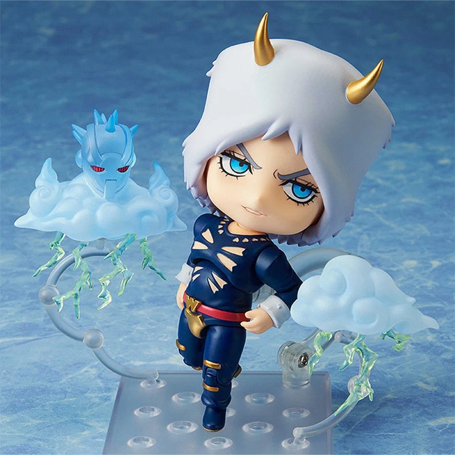 10CM Jojo no Kimyou na Bouken Stone Ocean Anime Figure #2026 Narciso Anasui Action Figure 2027 Weather Report Figurine Model Toy
