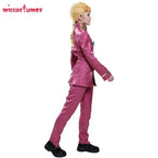 Miccostumes Giorno Giovanna Golden Wind Cosplay Costume PU Leather