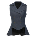 Women's Victorian Steampunk Tailed Vest - Polyester Waistcoat