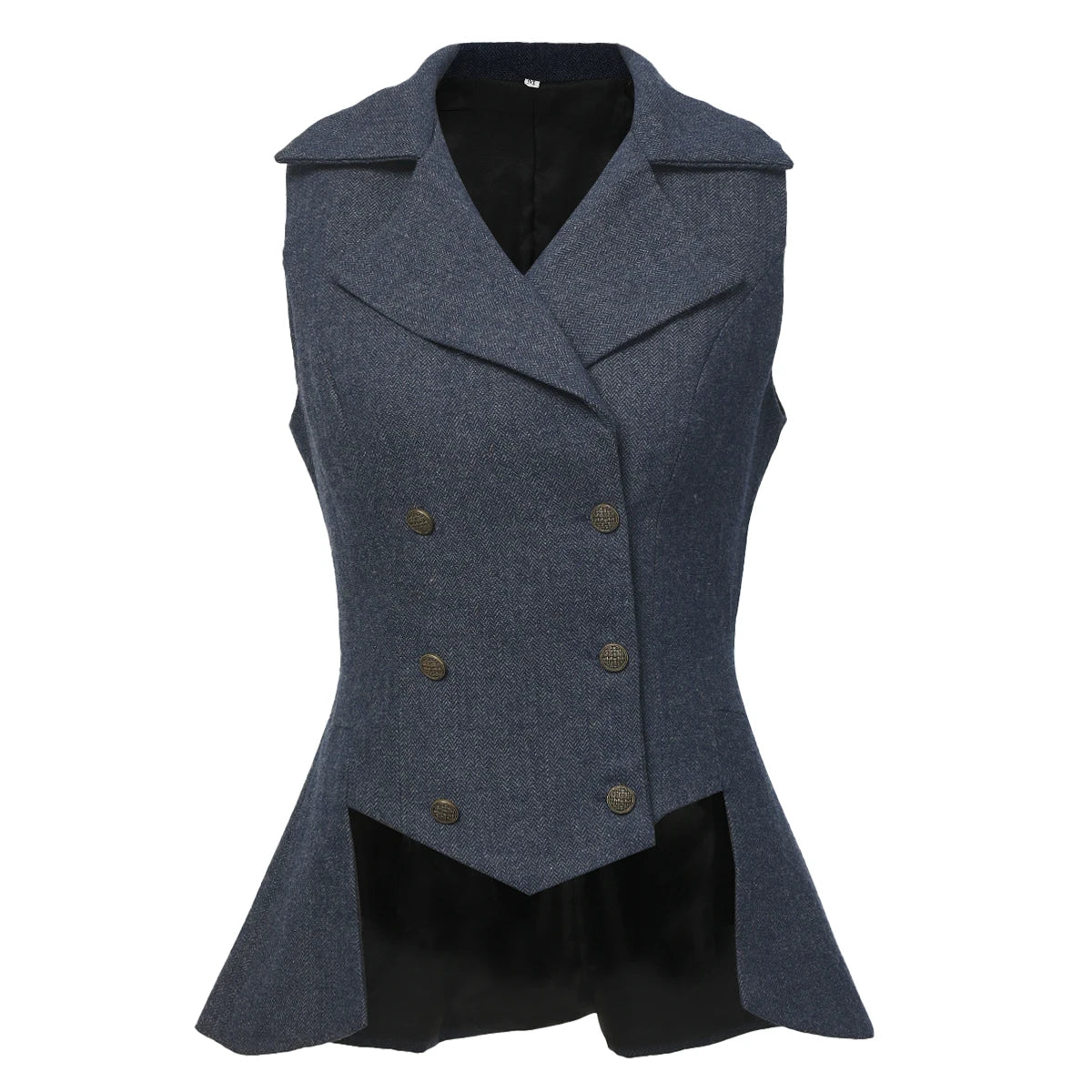 Women's Victorian Steampunk Tailed Vest - Polyester Waistcoat