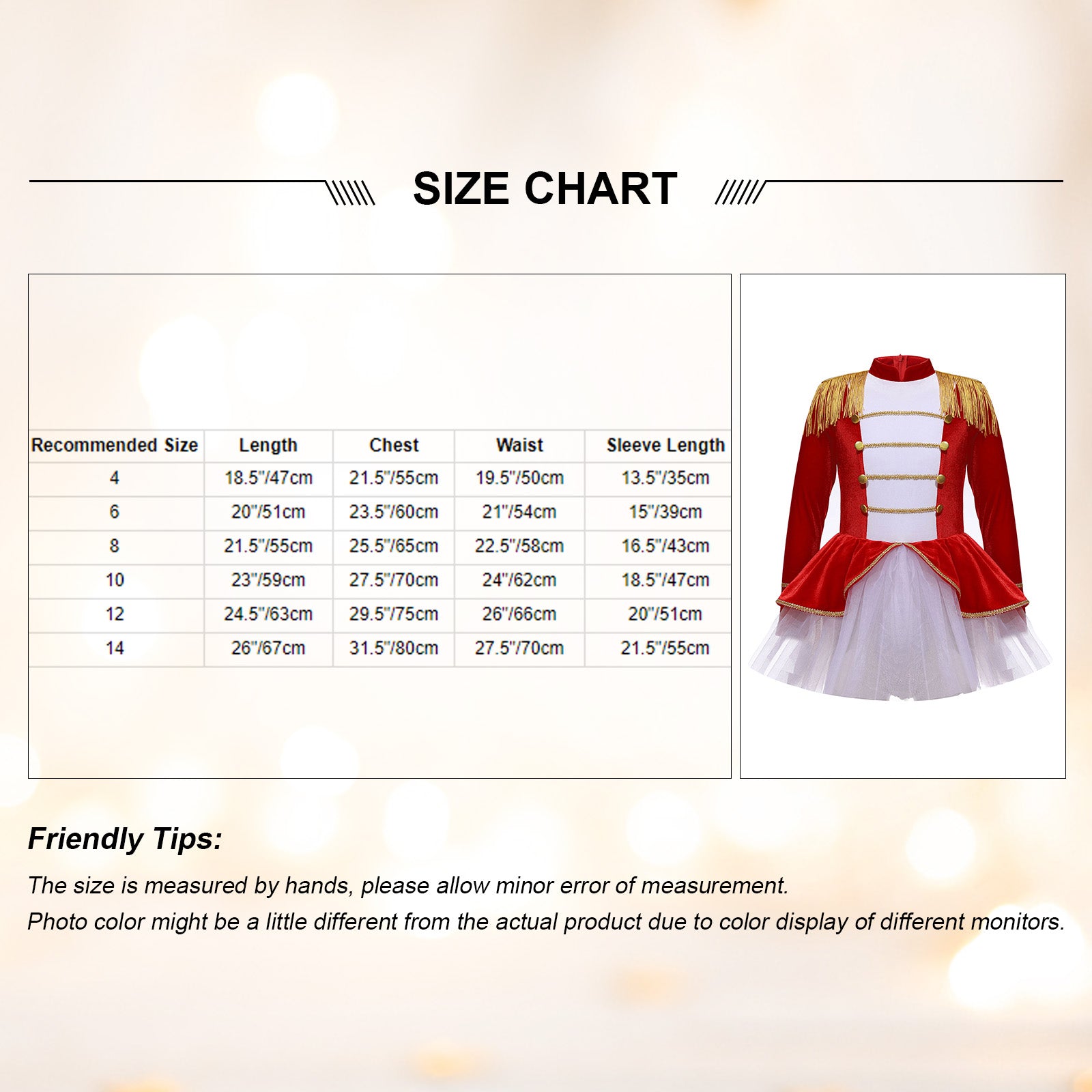 Inlzdz Women's Sequin Tassel Ringmaster Leotard Dress