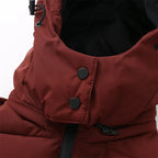 Women's Winter Hooded High Waist Padded Sport Parkas Coats with Belt Female Elegant Thick Warm Pockets Windproof Skiing Jackets