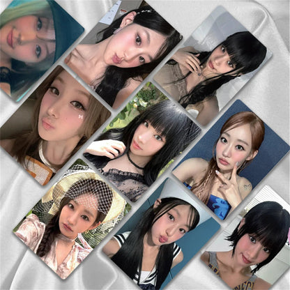 50PCS/SET Kpop Kiss Of Life Laser Small Cards LOMO Cards JULIE NATTY BELLE HANEUL Fans Gifts Collection SS69