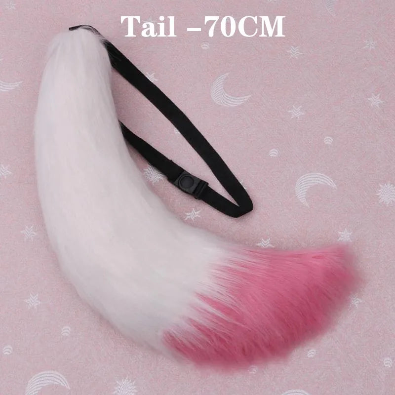 Genshin Impact Yae Miko Cosplay Costume with Wig, Ears, and Tail