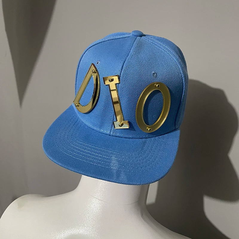 Anime JoJo Adventure Role Play Diego Brando Cos Costume Men Women Green Hat Cool Hip Hop Hat Party Accessories Baseball Cap ﻿