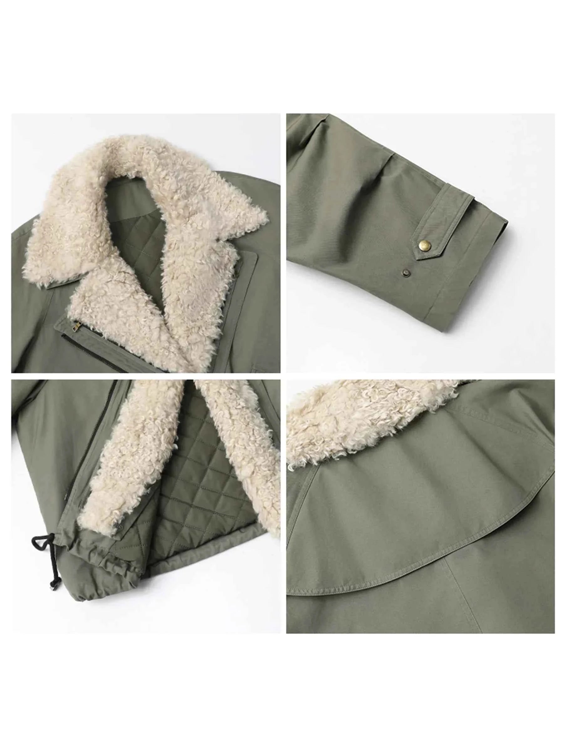 CHIC VEN Women Coats Streetwear Loose Casual New Retro Motorcycle Cotton Jacket Thick Warm Female Overcoat Autumn Winter 2026