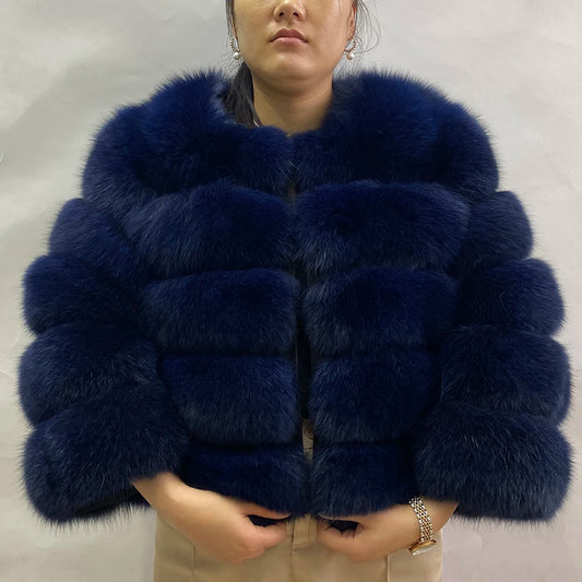 Winter Women's Cold Coat Top Fox Jackets For Women clothing Natural Real fox Fur Jacket Coats For Women Fur Jacket In Promotion