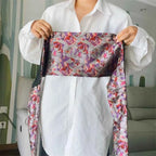 Traditional Japanese Kimono Yukata Obi Belt Crane Floral Printed Haori Belt Brocade Jacquard Waistband Shirt  Decor Accessories