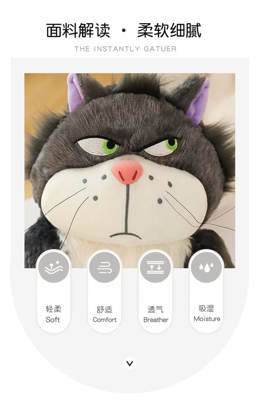15-35cm Kawaii Cinderella Lucifer Cat Plush Toys Soft Anime Cartoon Princess Kids Stuffed Animals Doll Children's Birthday Gifts SS69