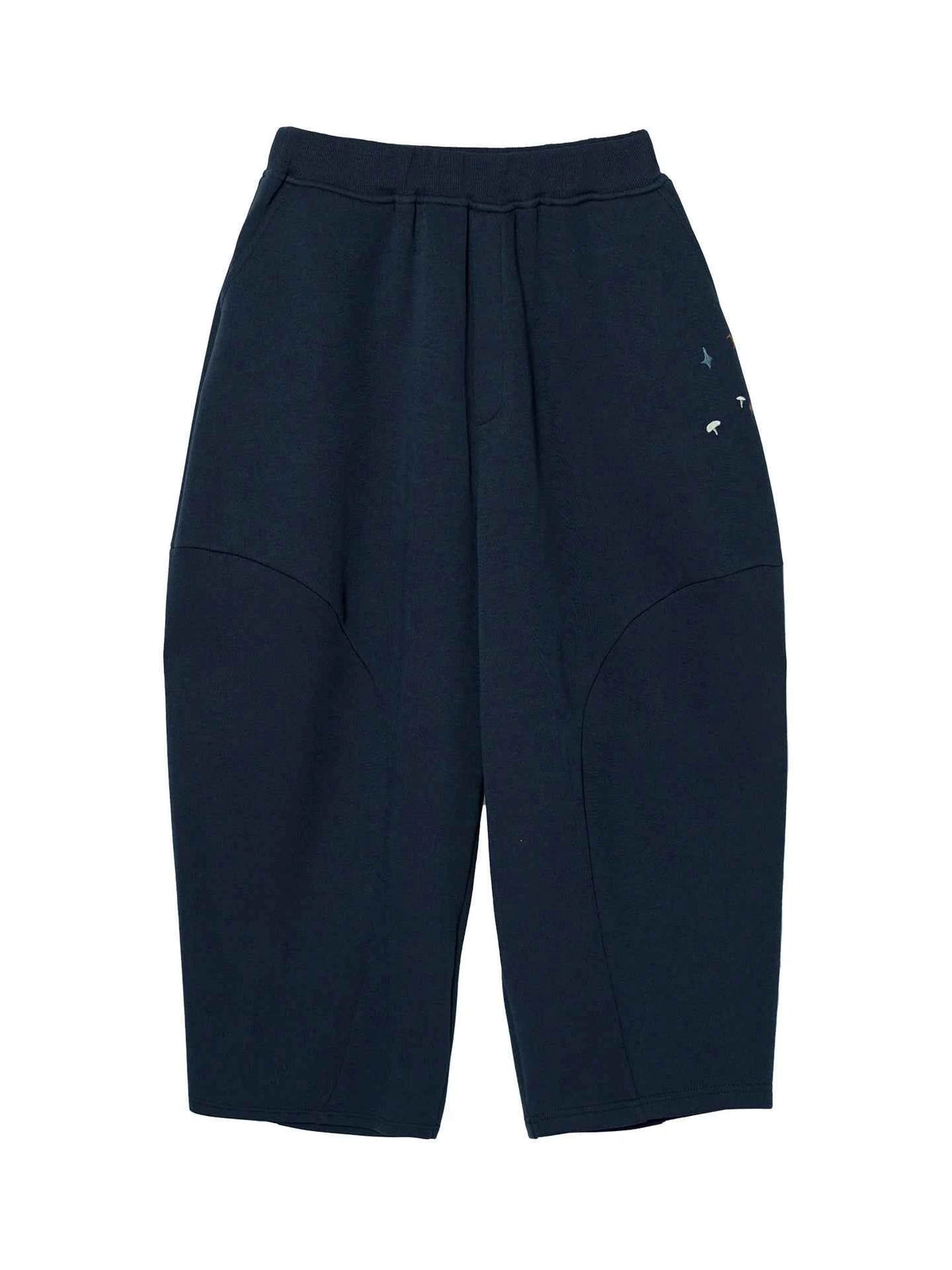 imakokoni 2025 Autumn Japanese-Style Loose Cropped Radish Pants with Cute Embroidery 255250