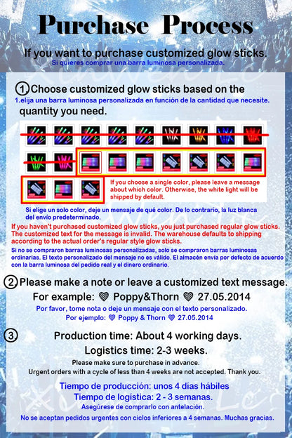 XinWen LC 30Pcs RGB LED Foam Glow Sticks - Colorful Flashing Party Batons