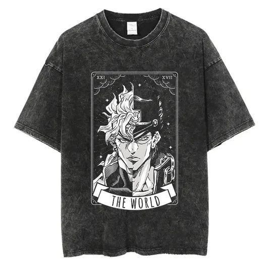 Jojo Bizarre Adventure High Quality Cotton Tshirt Harajuku Streetwear Japanese Men Top Comic Y2k Anime Man Clothing SS69 14.69 xuehua-93626 / XXL
