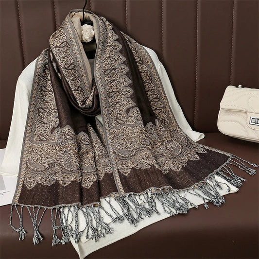 Luxury Brand Autumn Cashmere Pashmina Shawl Lady Wrap Warm Winter Scarves Design Print Female Foulard Cotton Stoles Scarf 2023 SS69 13.69 T102-15