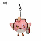 Genuine Mihoyo Genshin Impact Cosplay Diy Accessories Cacucu Pink Plush Sound Pendant Ifa Keychain Mini Storage Bag Toys Gifts