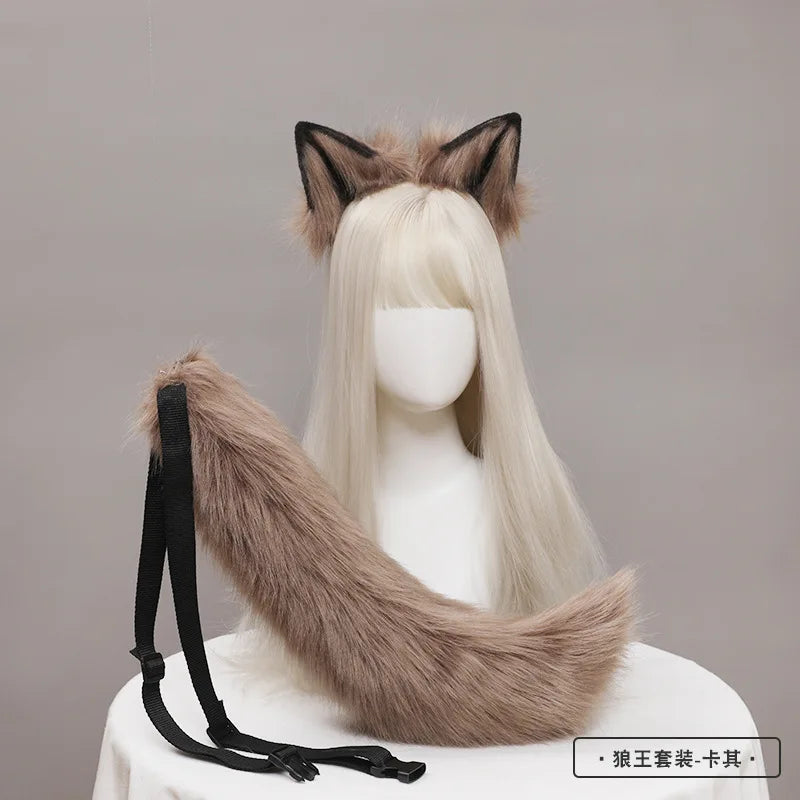 Handmade Faux Fur Fox Ears & Tail Cosplay Headband