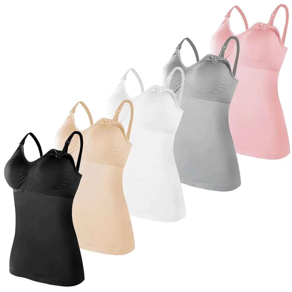 Maternity Breastfeeding Bra Tank Tops Women Comfortable Pressure Reducing Adjustable Shoulder Straps Anti Sagging Pregnant Bra