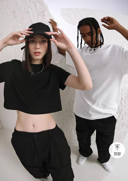 Crop Navel Baring Sport T-shirt Cotton Kpop BP Concert T-Shirts Fashion Summer Clothes Women Pink Clothes Sport Short Sleeves SS69