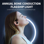 Xiaomi Mijia Bone Conduction Earphones Bluetooth 5.3 Sports Wireless Headphones Ear Hook Waterproof Headset for Running Driving SS69