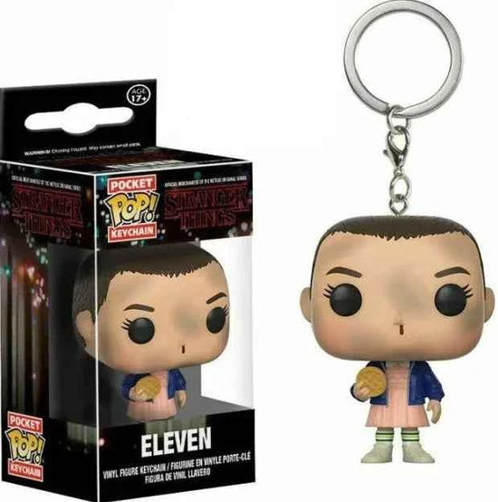 Funko Pop Pocket Pop Keychain Stranger Things Eleven Robin Barb Steve Dustin Key Ring Chain Model Toy Adults Children Gift Toys