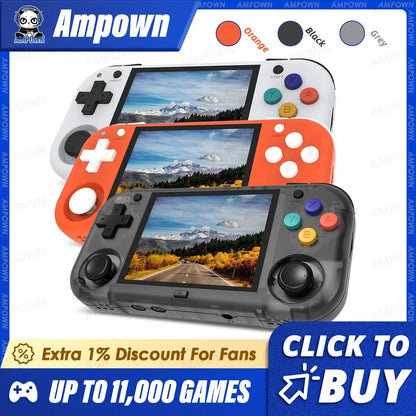 Ampown XU MINI M Handheld Game Console 2.8'' Screen Linux OS MINIM Retro Simulator Video Player Portable Console Children Gifts SS69